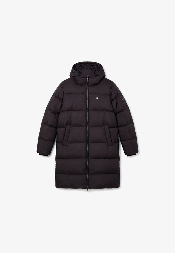 Calvin Klein Jeans HOODED PUFF - Winter coat - black