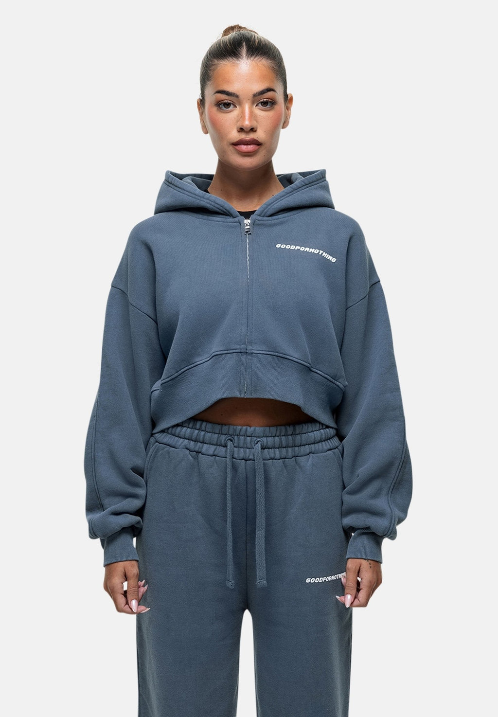 Good For Nothing ESSENTIAL CROPPED  HOODIE