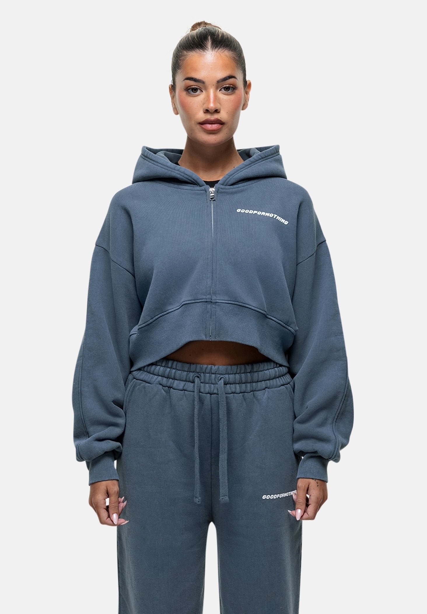 Good For Nothing ESSENTIAL CROPPED  HOODIE