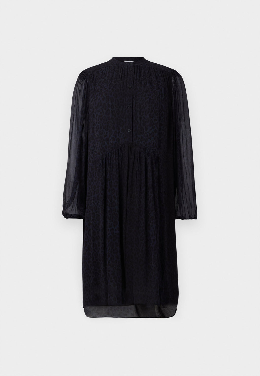 lala Berlin DRESS DEMI VISCOSE DARK NAVY LEO
