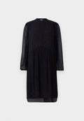 lala Berlin DRESS DEMI VISCOSE DARK NAVY LEO