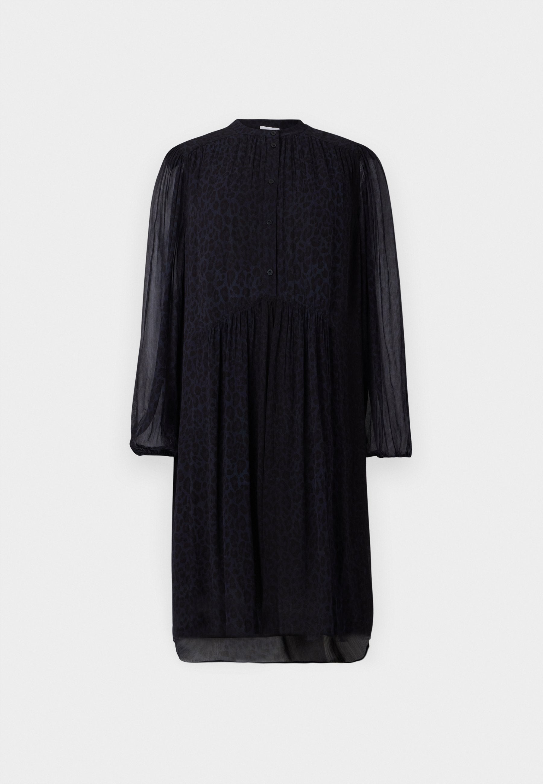 lala Berlin DRESS DEMI VISCOSE DARK NAVY LEO