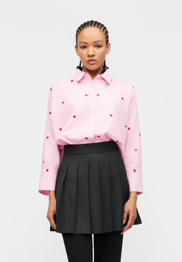 ONLY ONLNEW LINA GRACE - Button-down blouse - lilac sachet/bright white