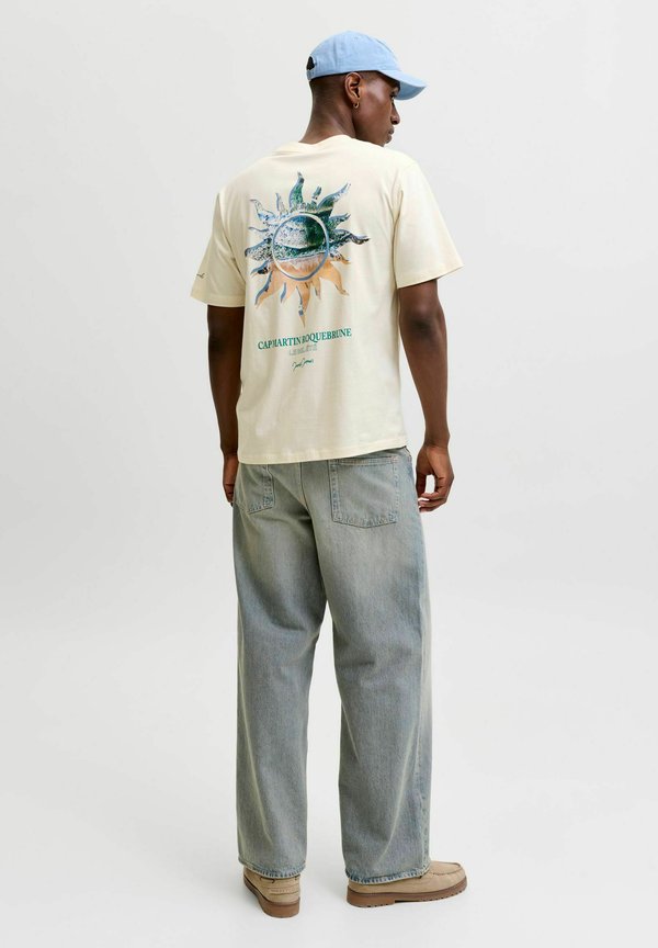 Jack & Jones T- - Print T-shirt - antique white