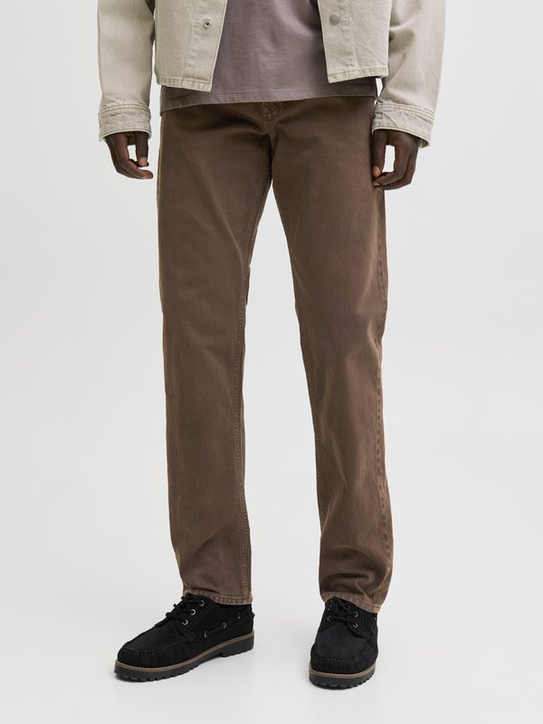 Jack & Jones Relaxed Fit JJICHRIS JJORIGINAL SQ 075 - Straight leg jeans - chocolate brown