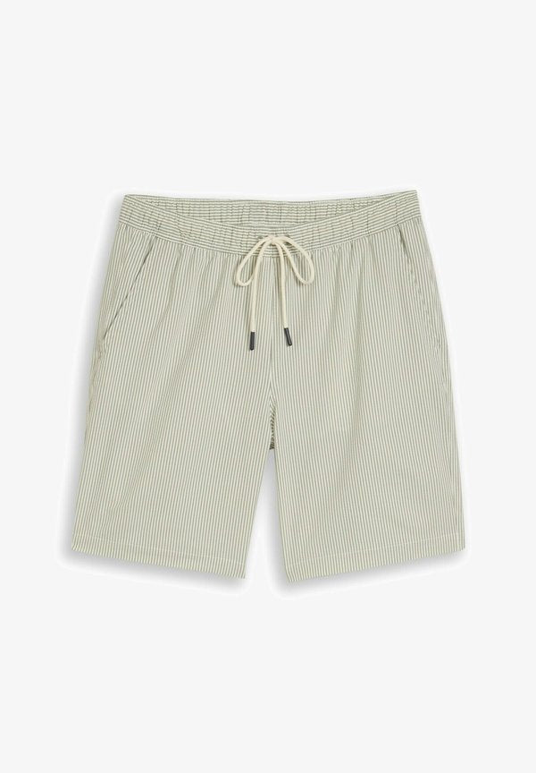 TOM TAILOR Swimming shorts - green beige vertical stripe