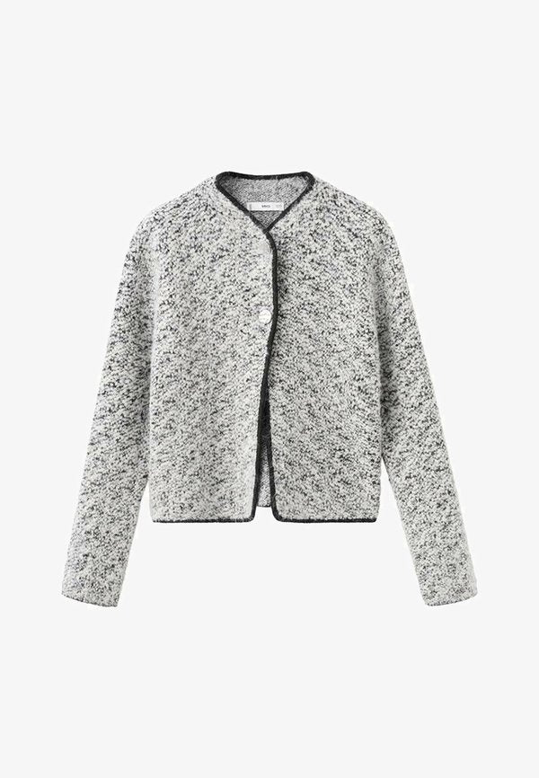 Mango Cardigan - black white