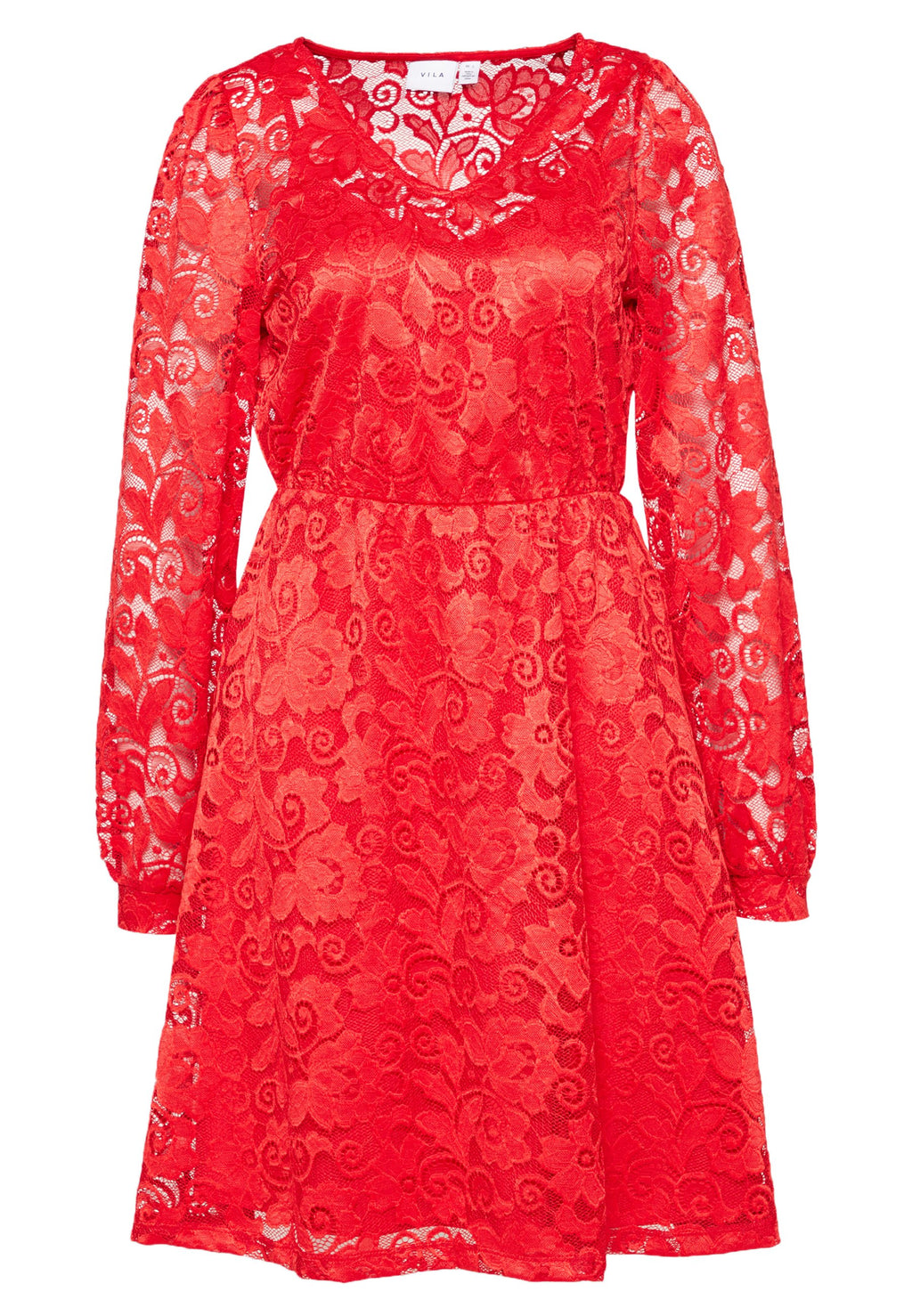 VILA VISANDRA V NECK DRESS