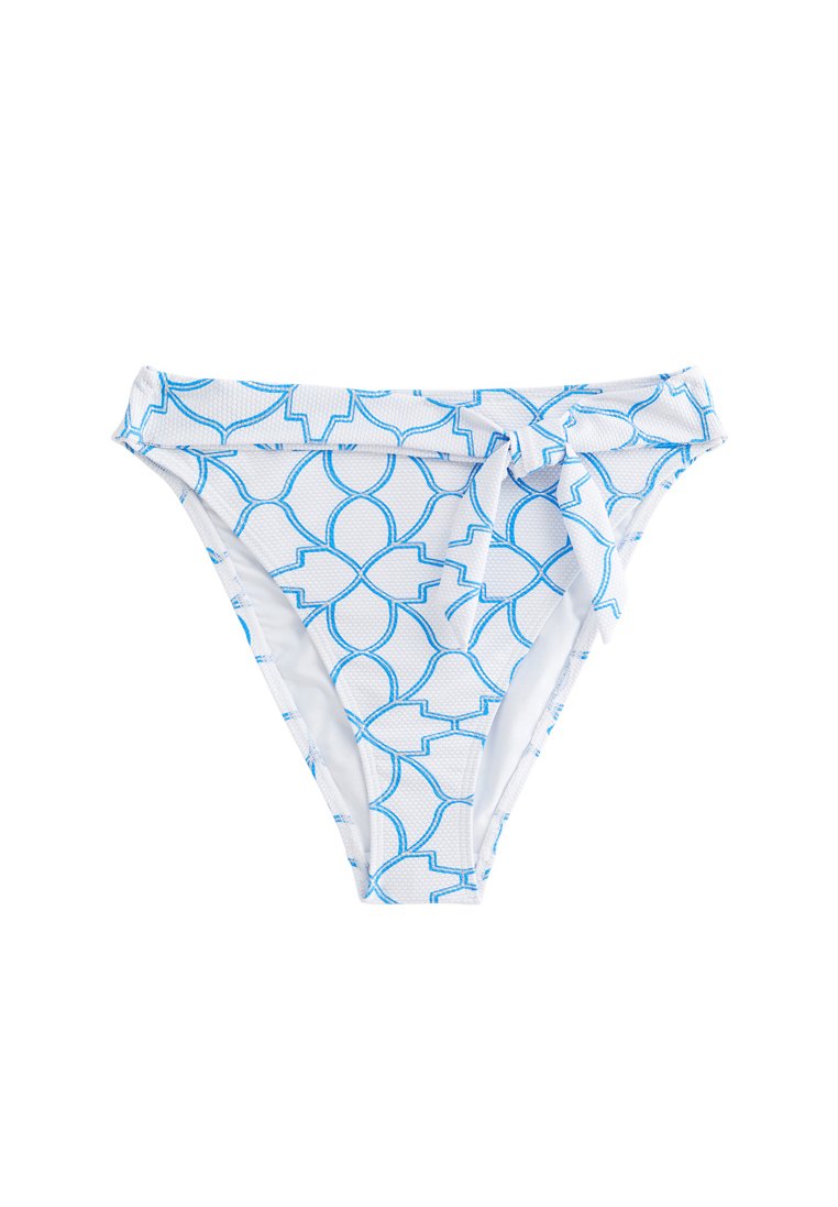 New Look GEOMETRIC PRINT TIE HIGH WAIST