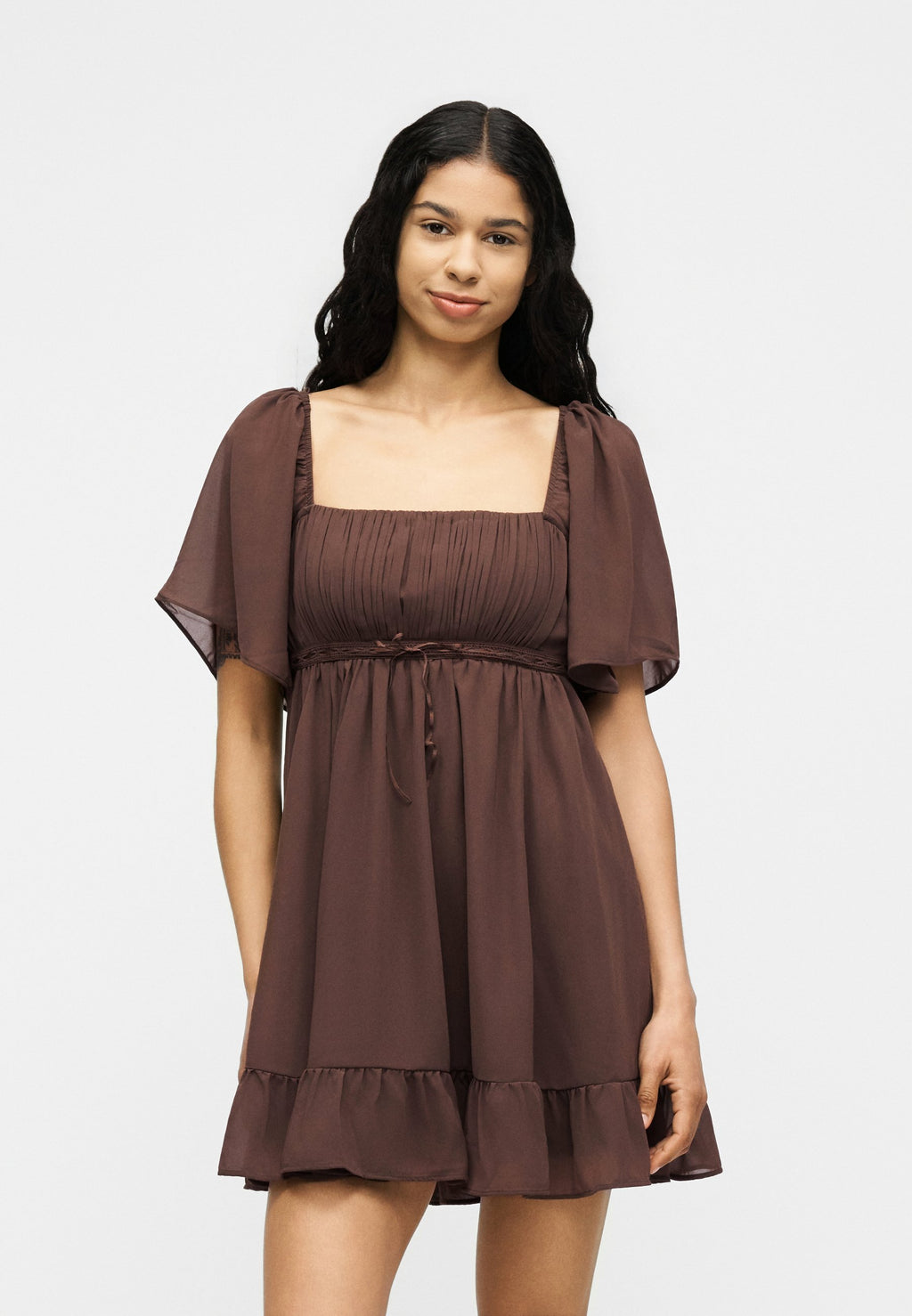 Abercrombie & Fitch CHASE SHEER BABYDOLL MINI