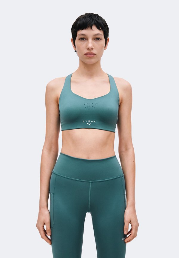 Puma PUMA X HYROX PWRMODE BRA - High support sports bra - herb garden
