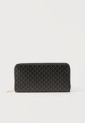Calvin Klein EMBLEM LONG ZIP AROUND - Wallet - black
