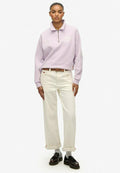 Superdry & Co NEON COLLARED HALF  - Sweatshirt - parma violet purple