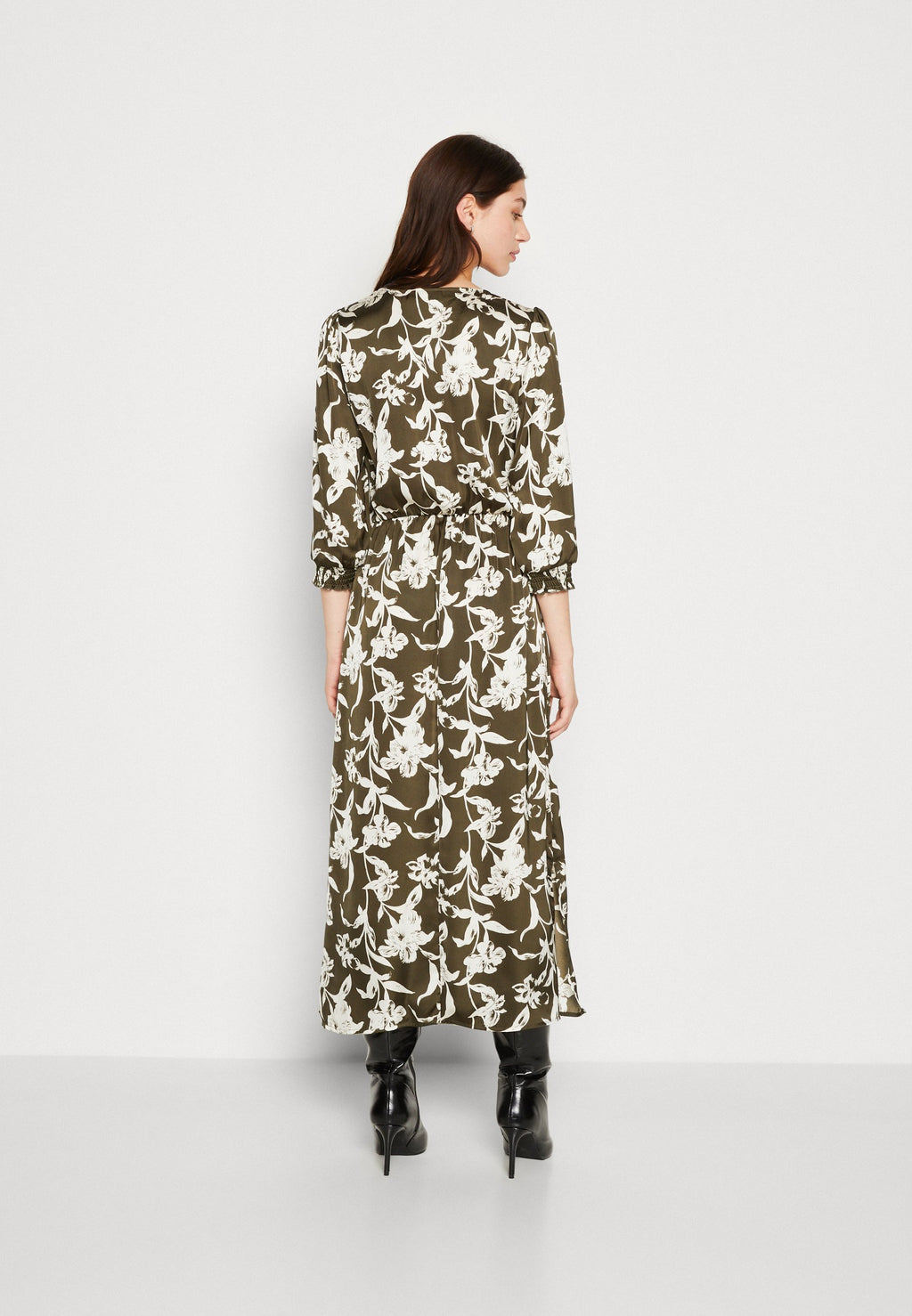 VILA VIJILIA SIRI 3/4 FAKE WRAP MIDI DRESS