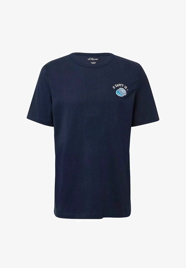 s.Oliver Print T-shirt - o zapft is - navy