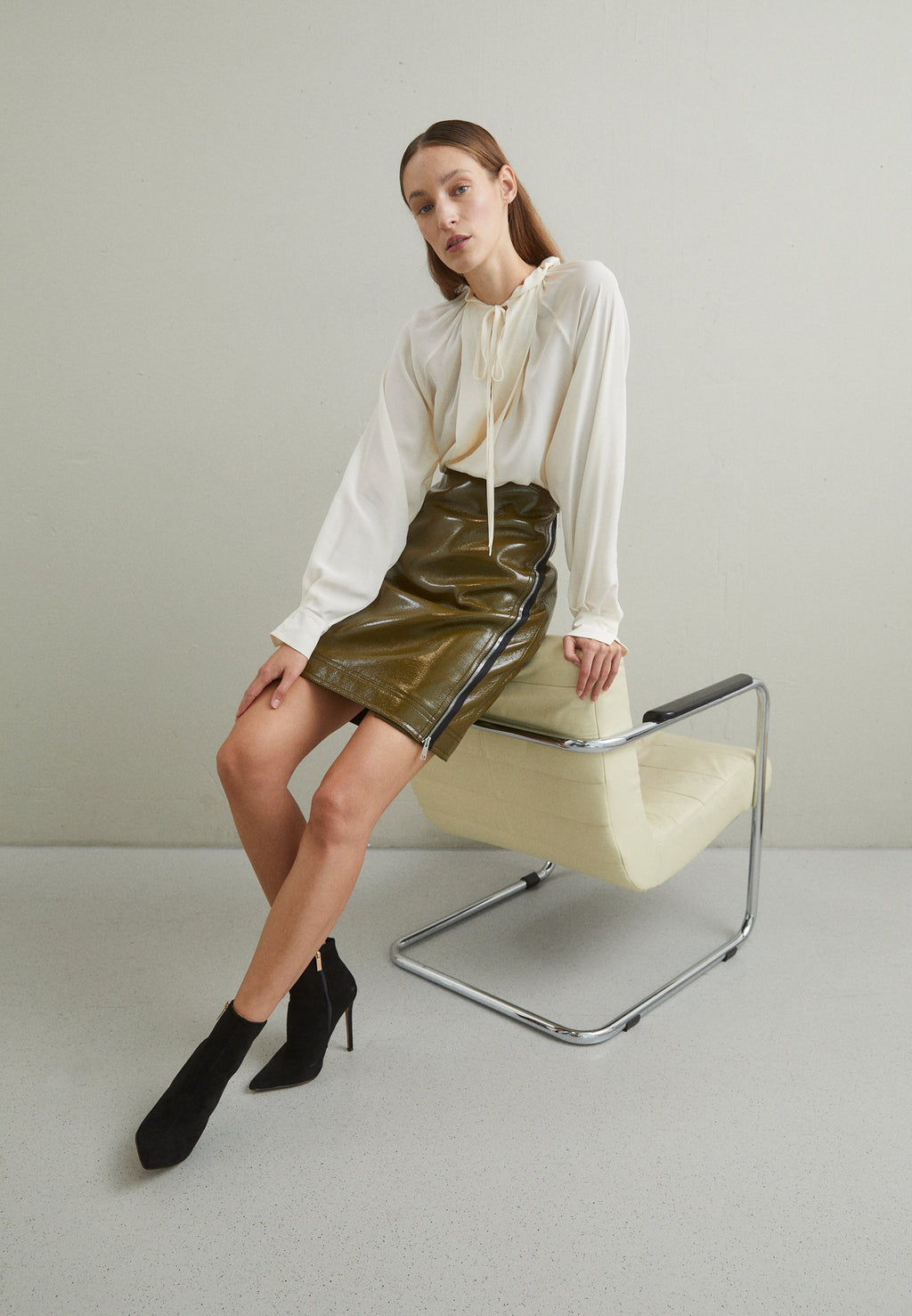 Victoria Beckham ZIP DETAIL WRAP SKIRT