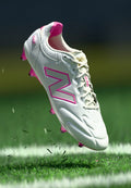 New Balance 442 ELITE FG - Firm-ground football boots - sea salt/pink heat