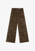 Bershka BACK DETAIL - Straight leg jeans - dark brown