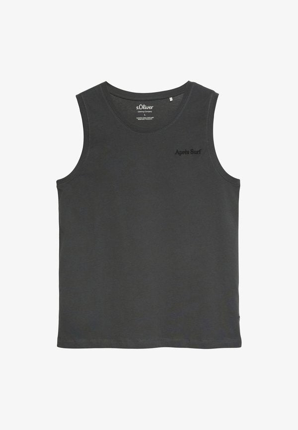 s.Oliver T-SHIRT - Top - schiefergrau