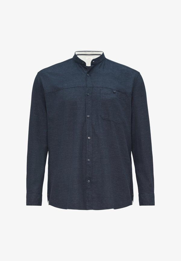 s.Oliver MIT STEHKRAGEN - Shirt - navy