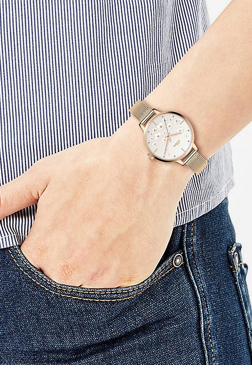 s.Oliver CHARMING TIME - Watch - rose gold-coloured