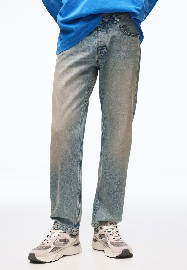 Bershka SLIM FIT - JEANS - Straight leg jeans - blue denim