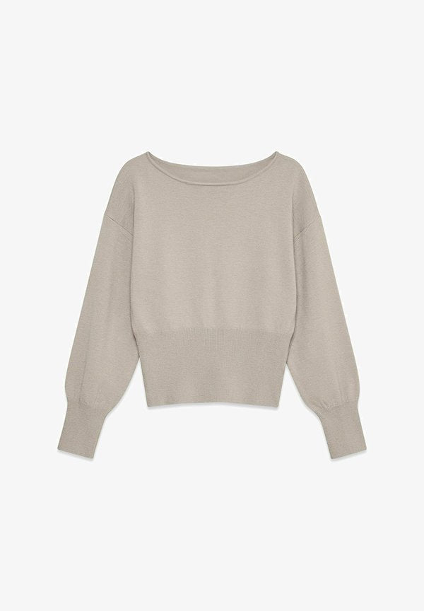 Vero Moda KNITTED PULLOVER VMRAYE KNITTED PULLOVER - Jumper - pumice stone