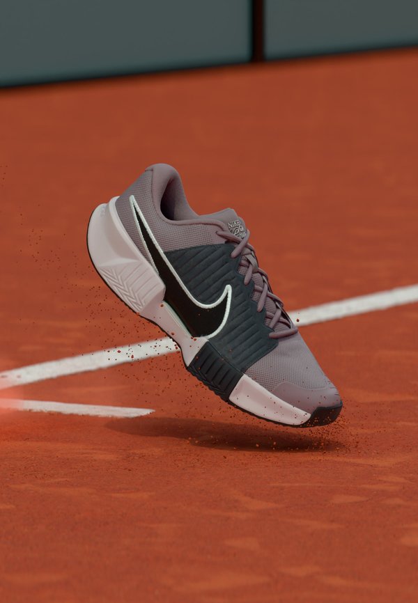 Nike Performance ZOOM GP CHALLENGE PRO PREMIUM CLAY - Clay court tennis shoes - light violet ore/black/barely green