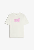 Bershka PRINT T-SHIRT BINI - Print T-shirt - white