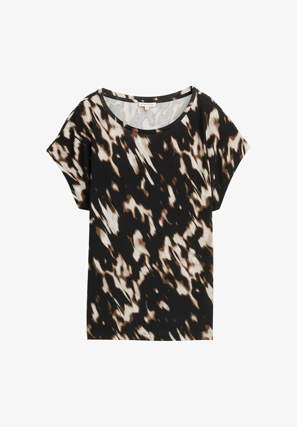 TOM TAILOR MIT MUSTER - Print T-shirt - blurry animal design