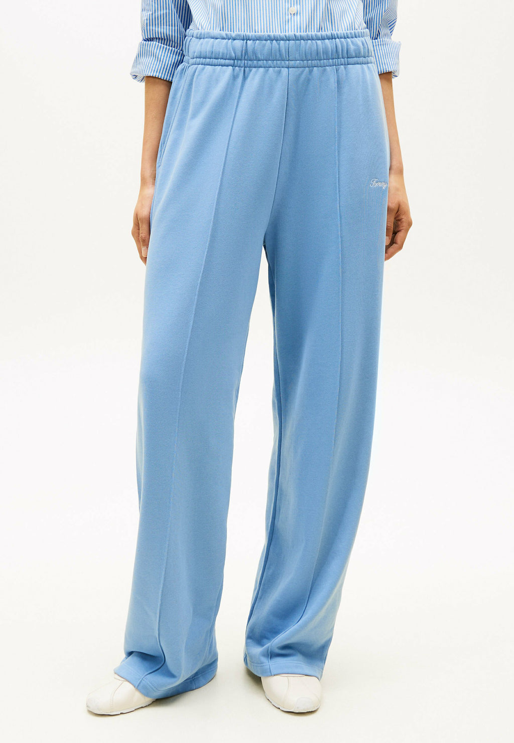 LOGO EMBROIDERY WIDE LEG JOGGERS Media 3