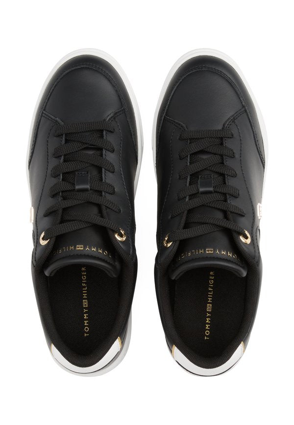 Tommy Hilfiger TH MONOGRAM LEATHER COURT TRAINERS