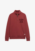 Superdry & Co SUPERDRY TONAL HALF ZIP SWEATSHIRT.. - Sweatshirt - russet brown