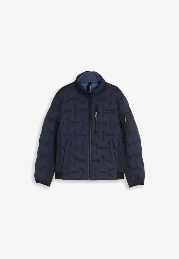 TOM TAILOR TOM TAILOR JACKEN HYBRID STEPPJACKE MIT VERSTAUBARER KAPUZE - Winter jacket - sky captain blue