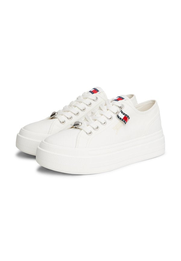 Tommy Jeans CANVAS PLATFORM TRAINERS WITH CHARMS