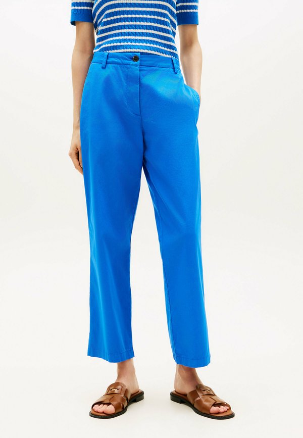 Tommy Hilfiger WASHED SLIM STRAIGHT LEG CHINOS - Chinos - blue orbit