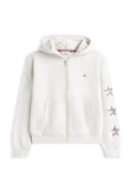 DIAMANTÉ STAR BACK LOGO ZIP-THRU HOODY Media 1