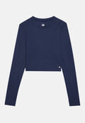Even&Odd active ESSENTIAL FITTED CROPPED LONG SLEEVE SPORTS TOP