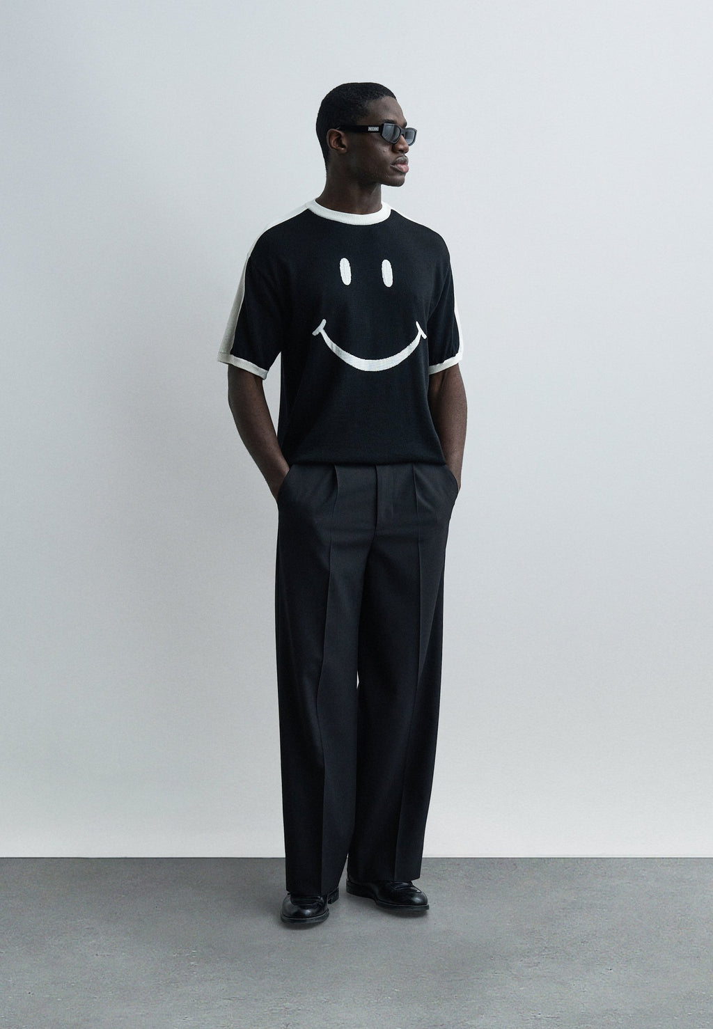 MOSCHINO SMILEY MAGLIA