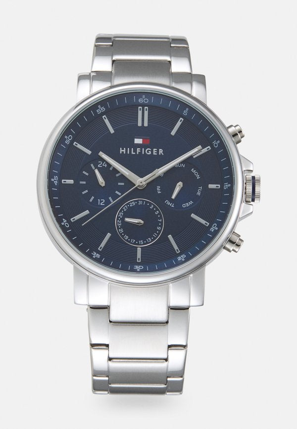 Tommy Hilfiger Watch - silver-coloured/blue