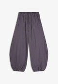 Bershka POPLIN BLOOMER - TROUSERS - Trousers - bordeaux