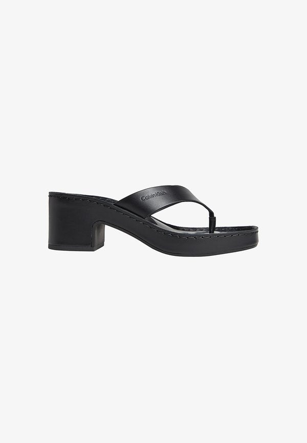 Calvin Klein MILANA - HEELED - T-bar sandals - triple black