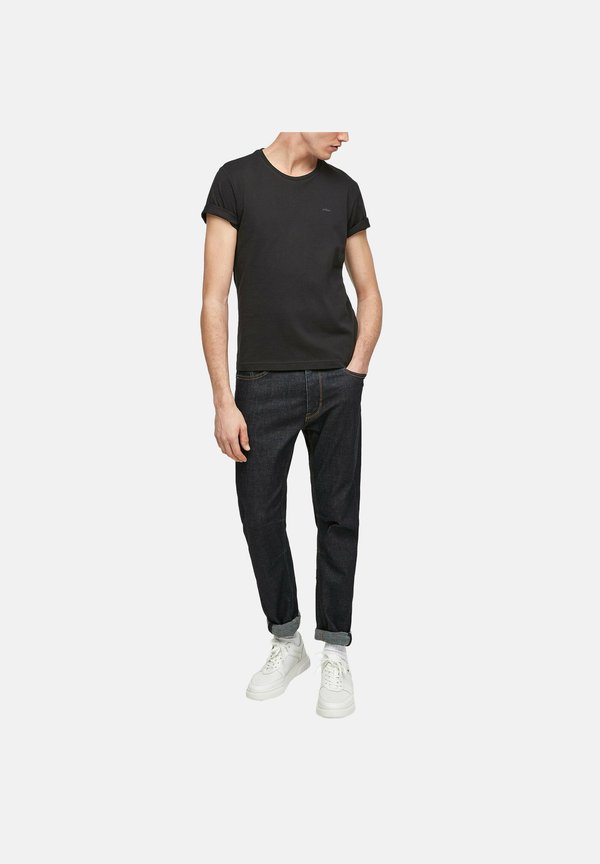 s.Oliver 4ER PACK - Basic T-shirt - schwarz