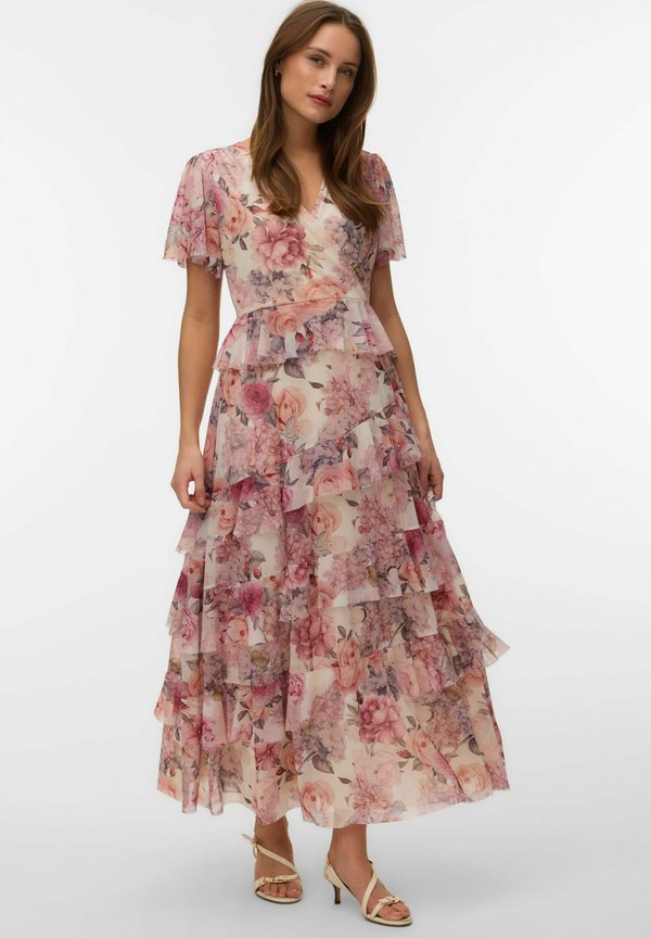 Vero Moda Layered AWBLAIR Long - Maxi dress - birch