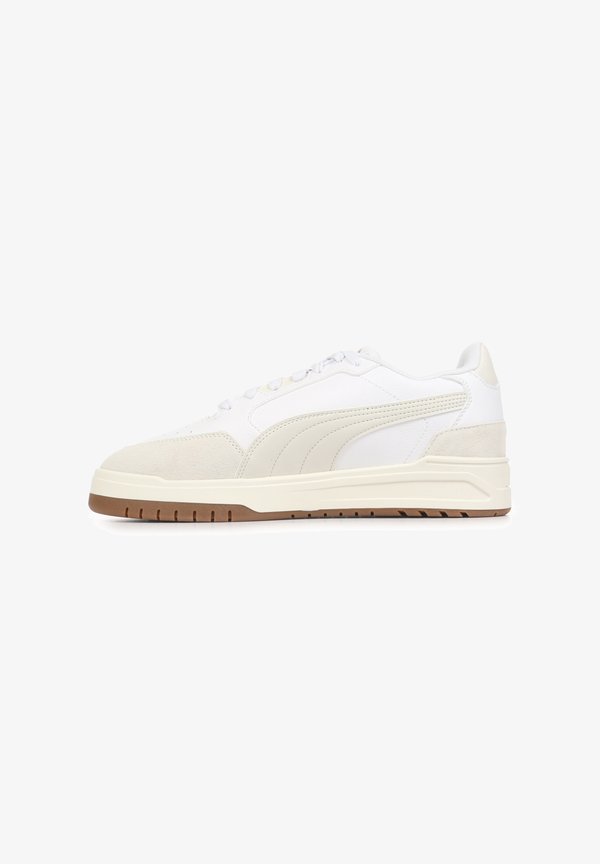 Puma SHUFFLE DOWNTOWN OG UNISEX - Trainers - puma white-vapor gray-puma gold