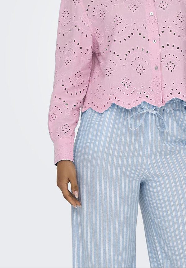 ONLY ONLVALAIS - Button-down blouse - rosa