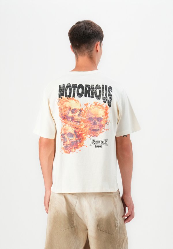 Jack & Jones T- - Print T-shirt - antique white