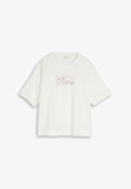 TOM TAILOR TOM TAILOR T-SHIRT T-SHIRT MIT SCHRIFTZUG - Print T-shirt - whisper white