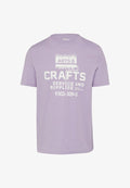 s.Oliver CREW-NECK - Print T-shirt - lavendel