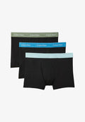 Calvin Klein Underwear 3 PACK - Trunks - black bodies w  sea